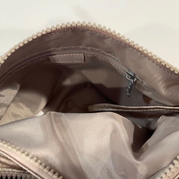 Kipling Sparkly Gold Adjustable Shoulder Crossbody Handbag Purse New with Tags - Picture 8 of 16